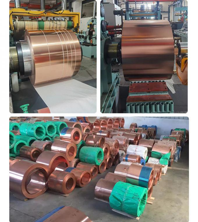 C17300 Qbe2Pb C1730 Beryllium Copper Coil 1/4H 1/2H Copper Sheet Metal Strips For Switches 1