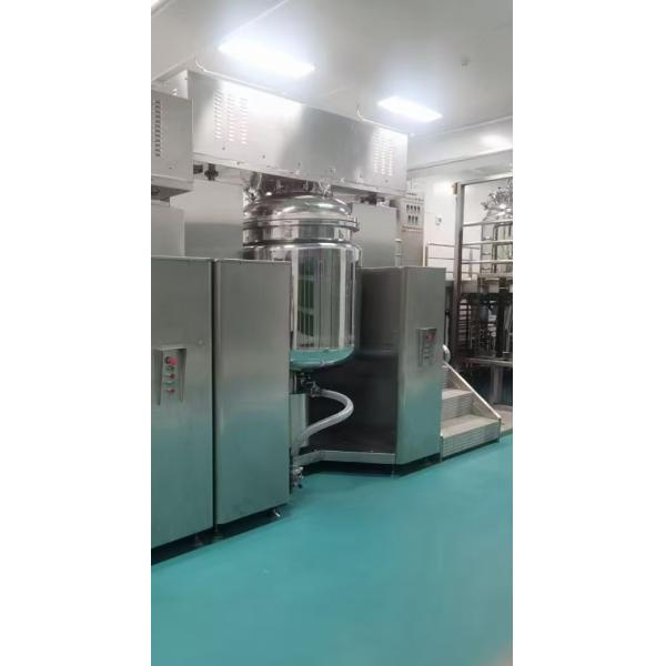 Dual Top Hydraulic Vacuum Emulsifier Machine 500L For Ointment Production Line
