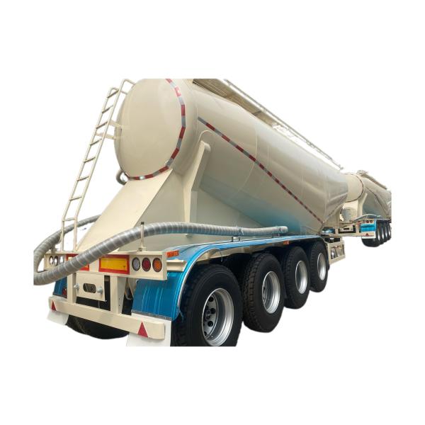 Heavy-Duty Freight Truck in Supplies 4-Axis Bulk Transport Semi-Trailer with Leg