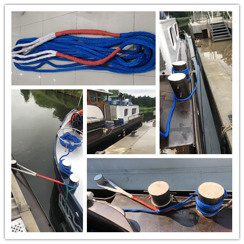 56mm Diameter Braided Synthetic Rope 12 Strand Uhmwpe Marine Ropes