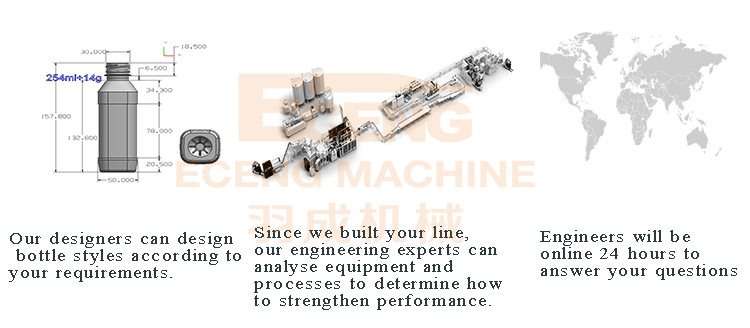 PET 4 Cavity Mineral Water Bottle Making Machine 4.5*1.6*1.9m