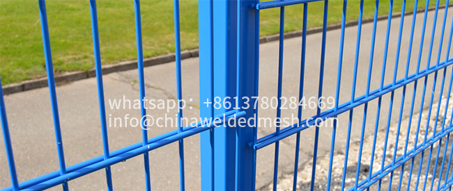 HUILONG PVC Coated Wire Mesh Fence , 2.43m Double Loop Wire Fence