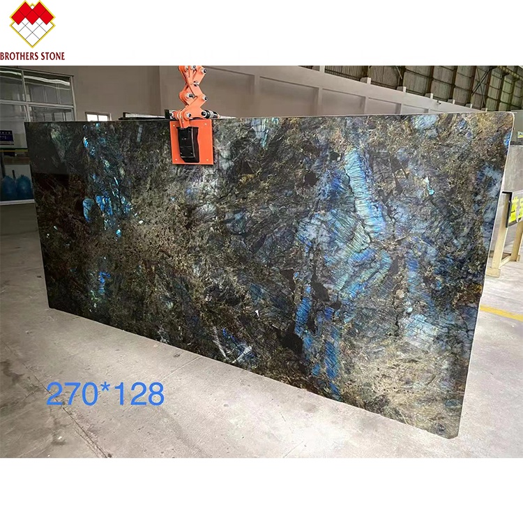 15-18mm Thickness Azul Bahia Marble Transparent Crystal Blue Onyx Marble Tile at Good
