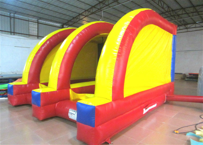 Classic Inflatable Soccer Stadium Shooting Games 5 X 4m , Bounce House Indoor Playground
