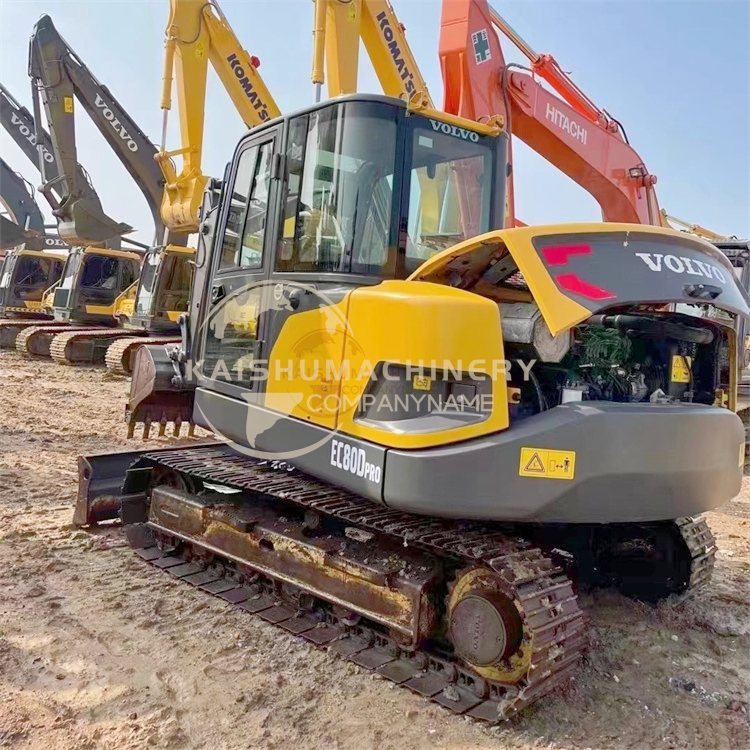 Used Volvo EC80D Excavator in Sweden with ORIGINAL Hydraulic Pump and 42 kW Power