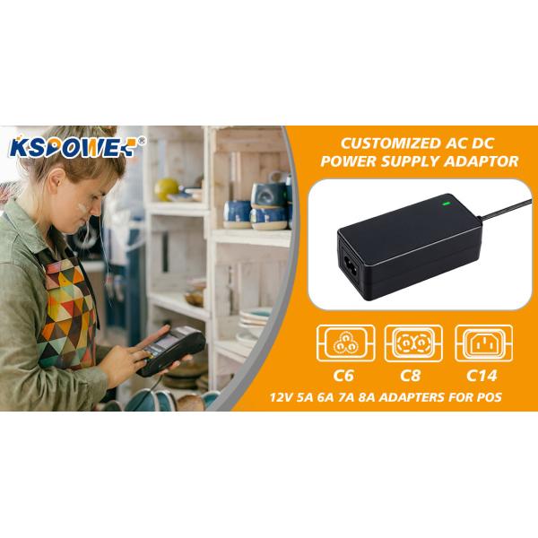 Customized 12v 5amp Power Supply 60W Desktop Connection Compliant Ul Safety