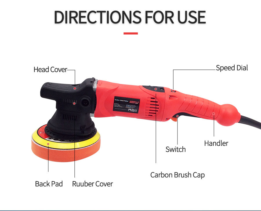 DA 21mm Car Polisher Buffer Polisher For Car Detailing Backing Plate Pad