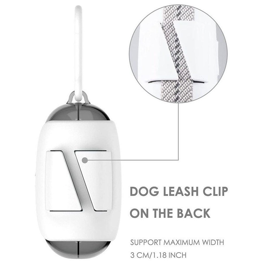 OEM ODM White Dog Poop Bag Dispenser Adjustable Dog Poop Bag Holder