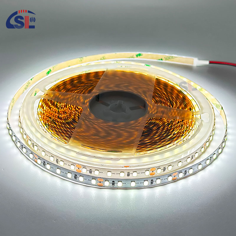 DC24V 12V SMD2835 Electroplate PCB 120Ds 8mm Ra 80 12000K LED Light Strip for Residential