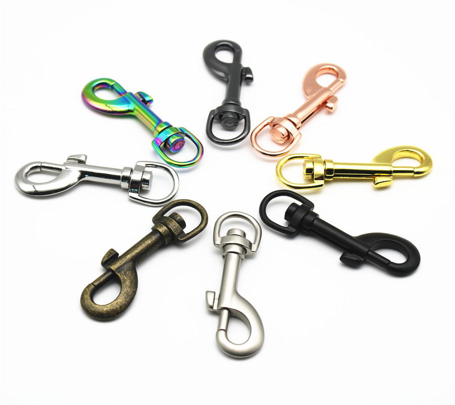 Diecast Bull snap hook Heavy duty style 25mm Round Swivel Eye Type Bolt Snap Hook