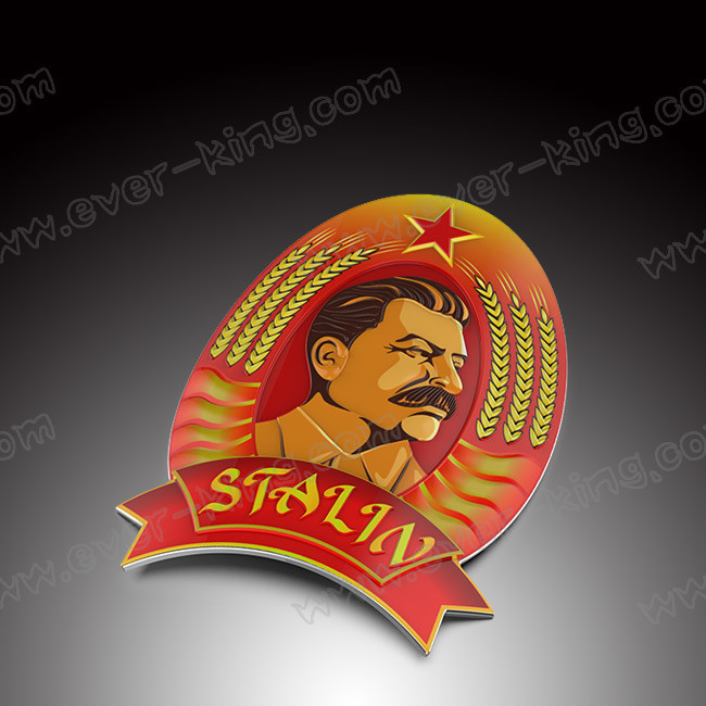 New Designed Customed Stalin Head Zinc Alloy Medal Label For Wine