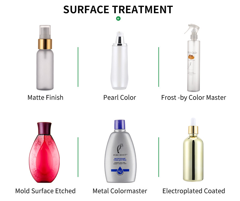 120ml 4OZ Neck Finish 24/410 luxury Plastic Bottles With MS over cap matte finish