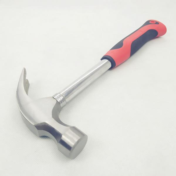 Most Durable 8OZ Claw Hammers With Steel Pipe Handle Standard Forged Carbon Steel As Materials