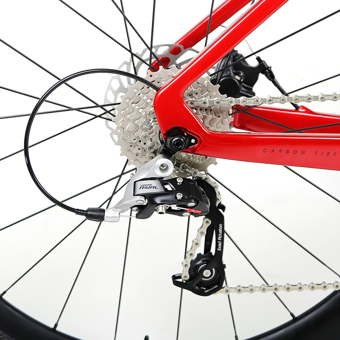 700C Carbon Fiber Road Bike R5 Disc Brake With SRAM RIVAL-22 Speed Groupset