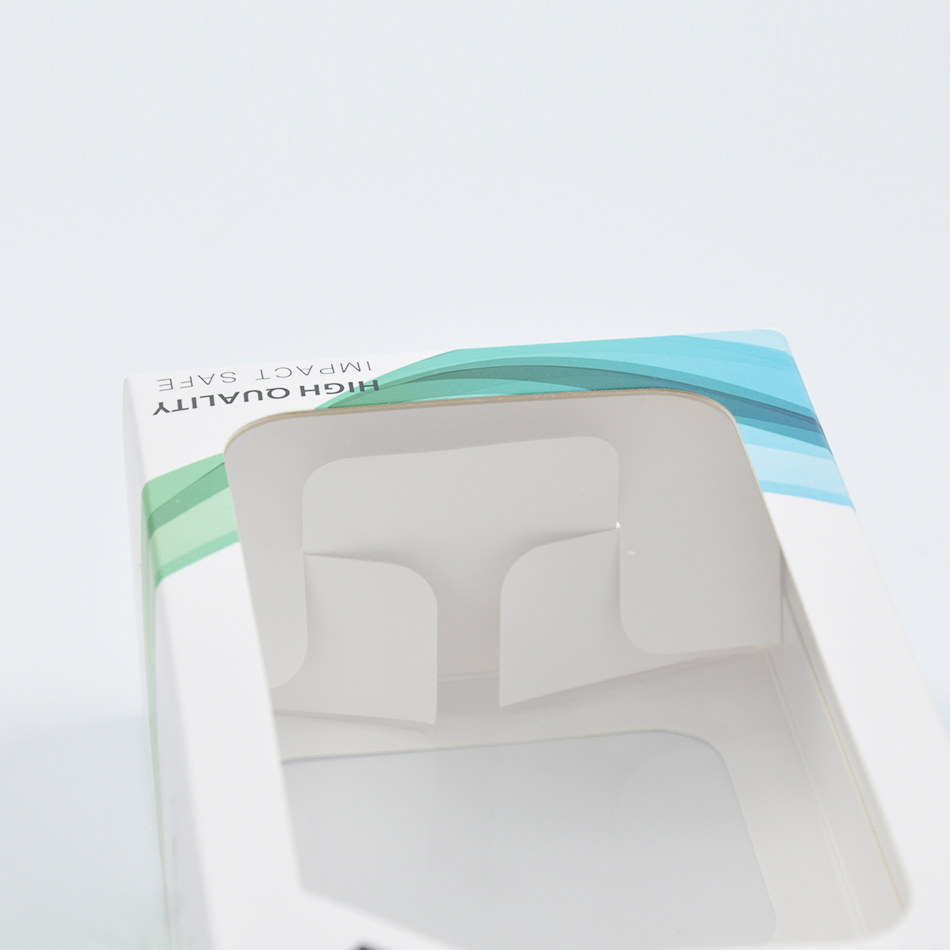 White Cardboard Box With Clear Window Recycled Car Mount Phone Holder