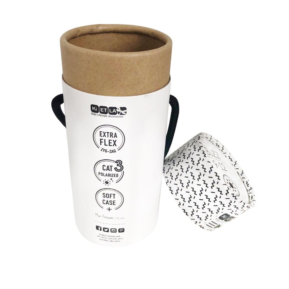 Matt Lamination Round Tube Packaging Box Kraft Paper Cylinder Box For Nuts Coffee Tea