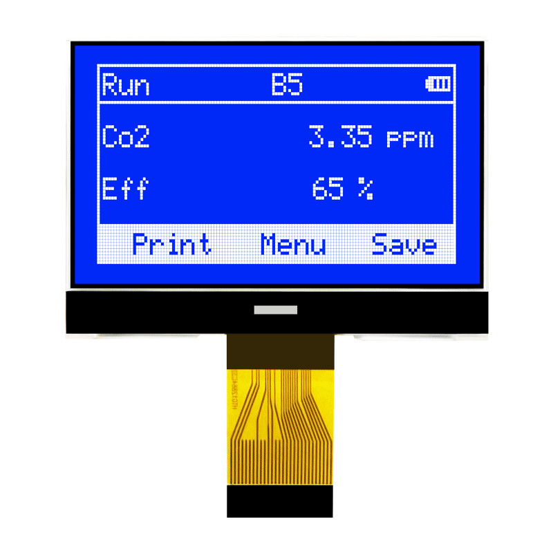 128X64 Gray LCD Graphic Display Module With White Side Backlight HTG12864-93