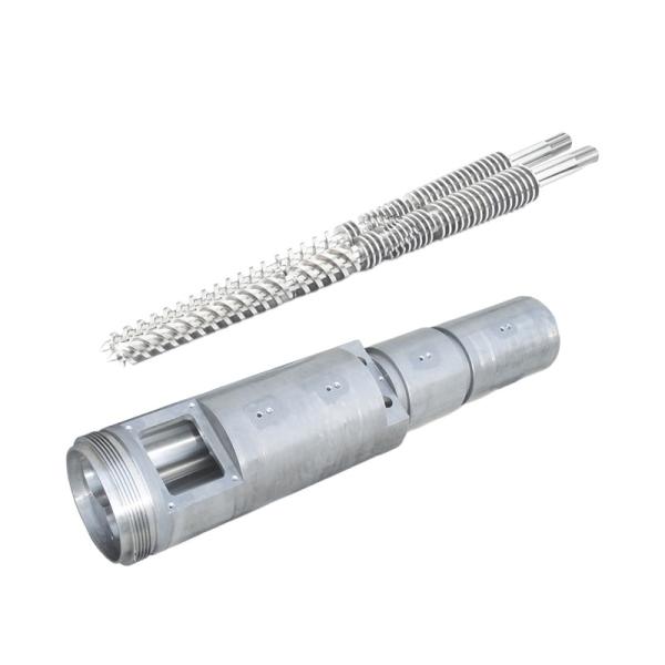Single Screw Conical Twin Screw Barrel Extrusion Machine Screw Barrel Set