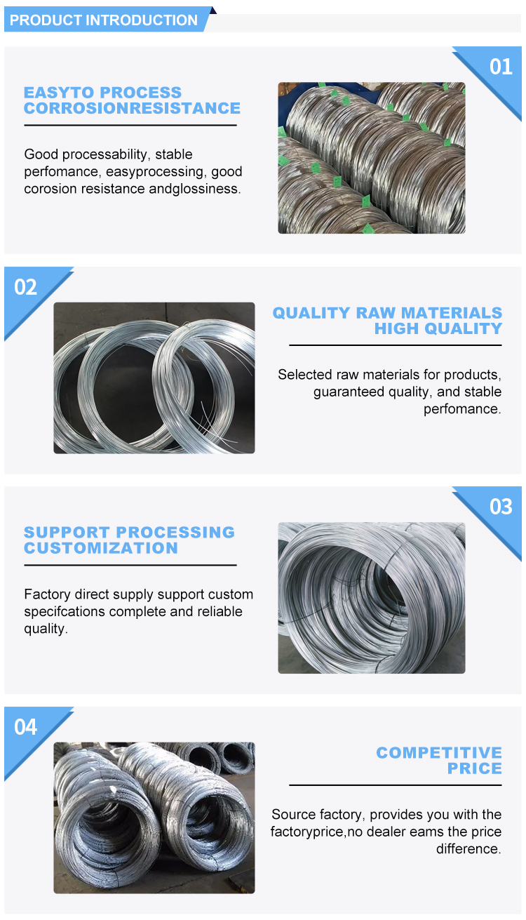 Binding Wire of Low Carbon Galvanized Steel Wire with Assurance and Welding Service