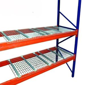 Safety Steel Perforated Waterfall Wire Mesh Decking For Pallet Racking