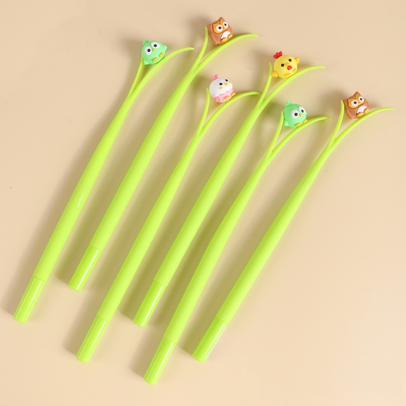 Colorful Soft Rubber Little Bird Gel Pens Wobble Neutral Pen for Gifts Prizes