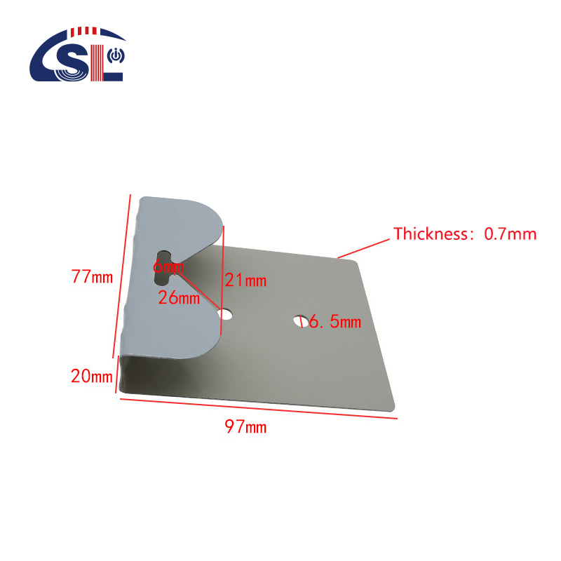 Hotel Mirror Hangers Square Gass Plate Mirror Metal Hooks for Frameless Glass Mirrors