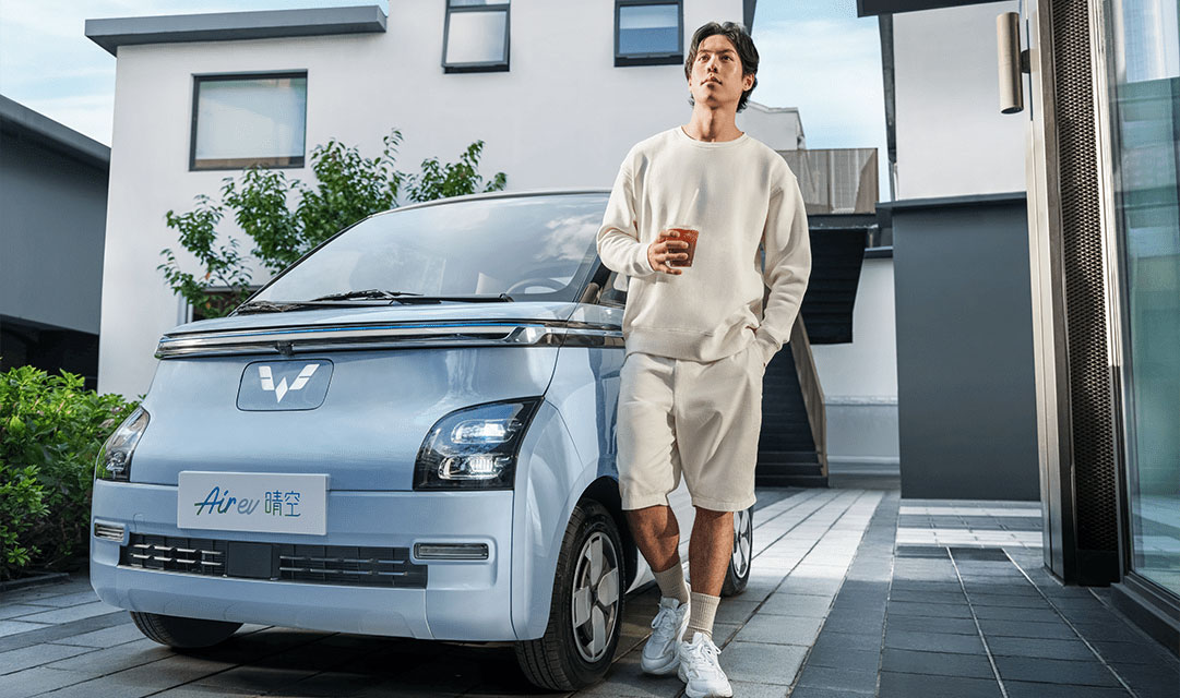 Pure Electric Wuling Air EV Mini Car 2023 Fast Charge Wuling Mini EV With Air Conditioner Number of doors 3