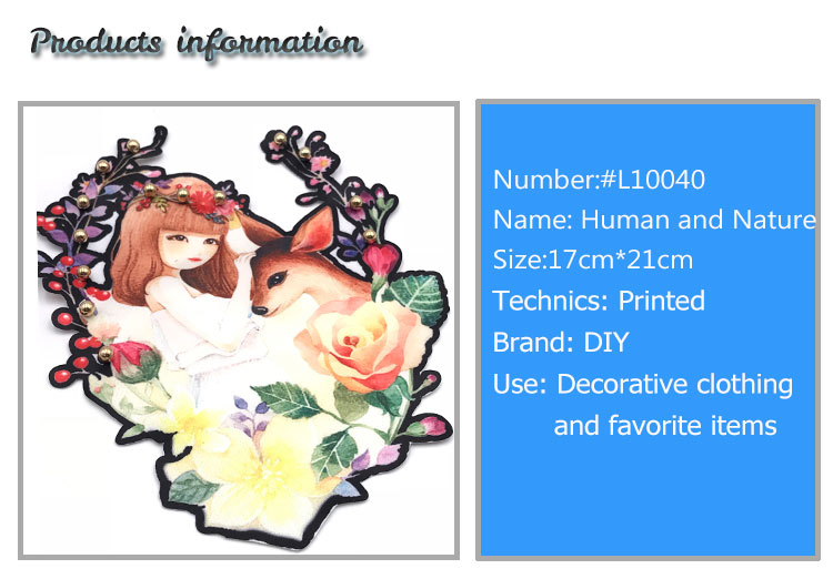 Beautiful Various Elements Digital Printed Patches For Garment / Decoration