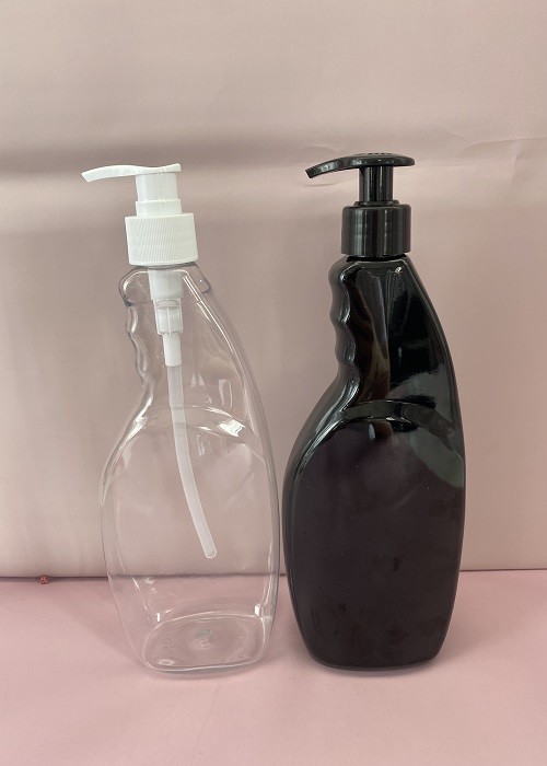 550ML Yellow Shampoo Conditioner, Body Wash Refillable Shower Bottles with Pumps