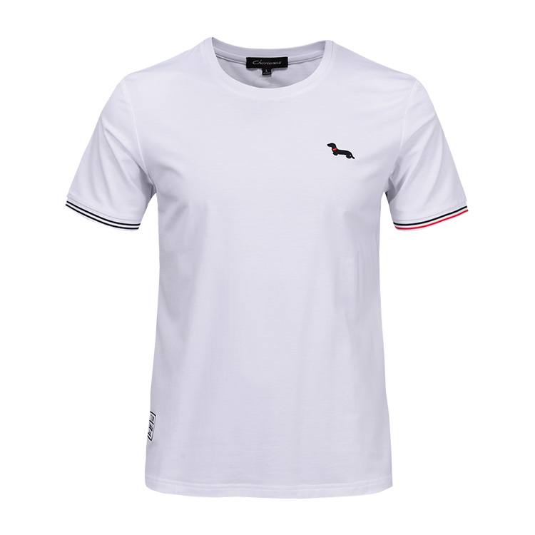 Summer Fashionable Mens T Shirts / Breathable Polo Shirts Short Sleeve