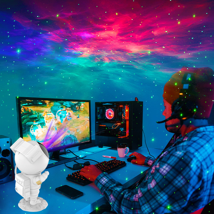 ABS PC PVC Astronaut Galaxy Star Project Lamp Nebula Durable