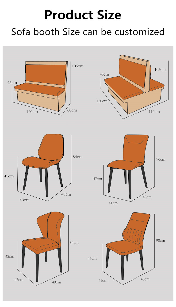 Bar Bistro Restaurant Dining Table And Chairs 200cm 240CM For 4 Person