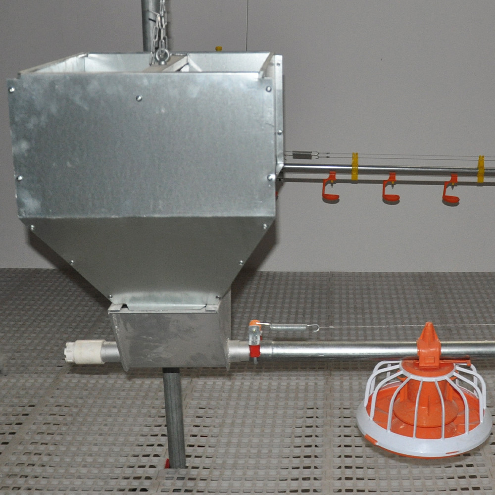Dia 45mm Poultry Farm Equipment Feed Pipe Galvanized Steel For Broilers Products