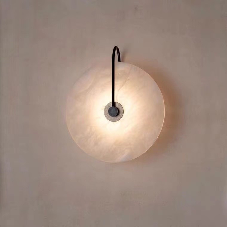 Northern Marble wall lamp corridor living room bedroom study background decorative wall lamp