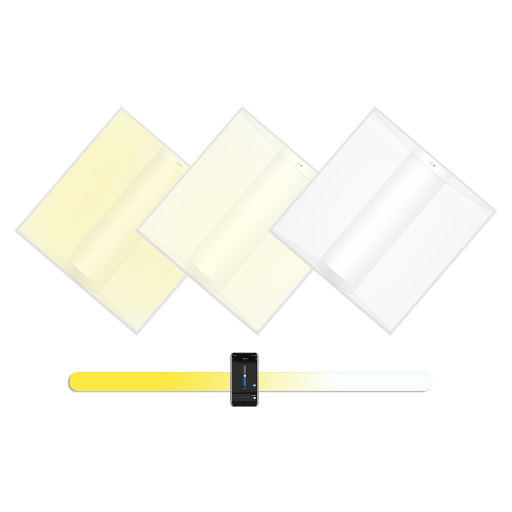 NLC DLC Tunable White Led Troffer Light 24w 100-277Vac Smd