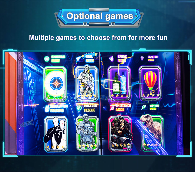 Amusement Machine Coin Operated Games Machine 2 Players Arcade Shooting Machine