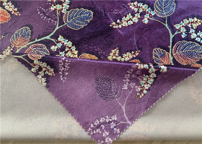 Printed Sofa Spandex Velvet Fabric KS Velvet Fabric For Home Textile