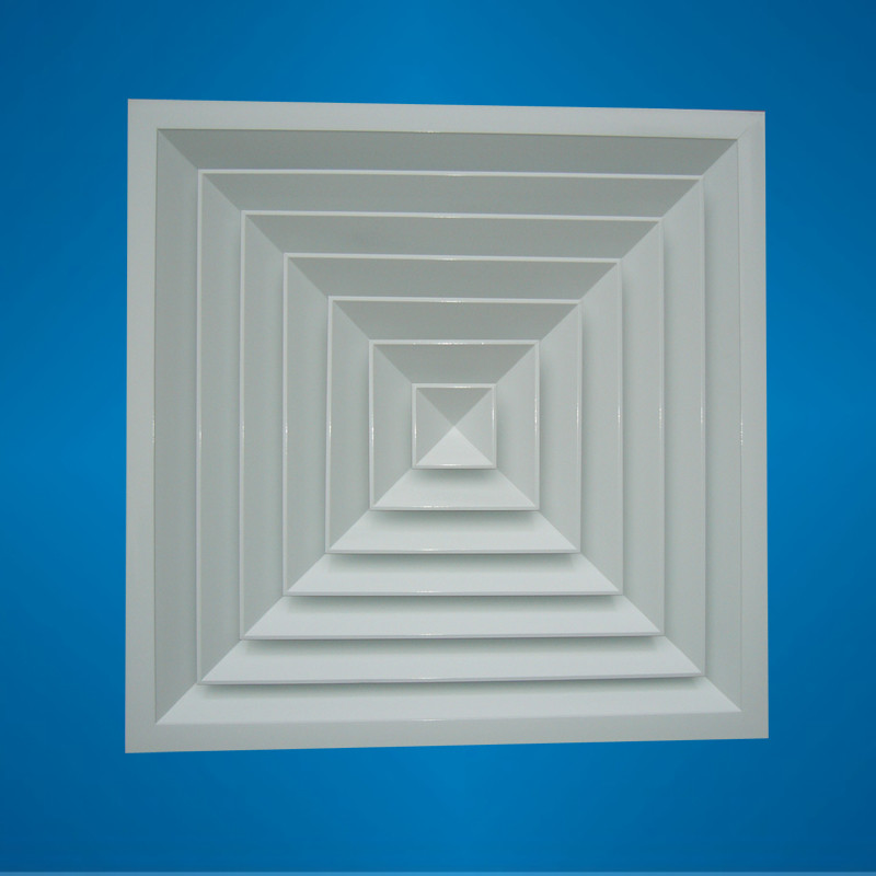Ceiling 24x24 Air Diffuser , Return Air Diffuser High Dust Holding Capacity