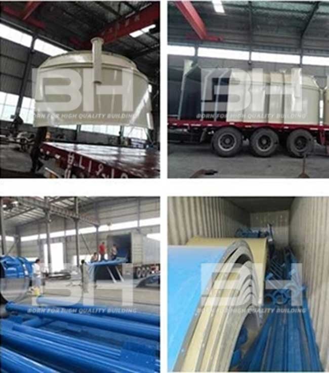 Moisture Proof Cement Storage Silo / Tank Various Capacity Optional