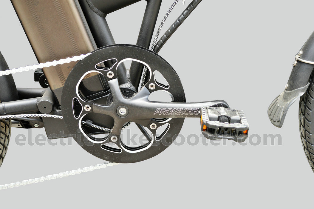 Aluminum 20 Inch Electric Folding Bike Disc Brake TX55 Derailleur System