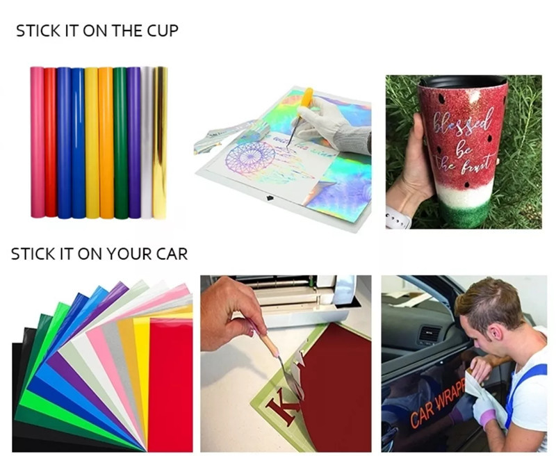 5 Years Durability Flexible Vinyl Film 0.914MX50M Colored Self Adhesive Frosted Film
