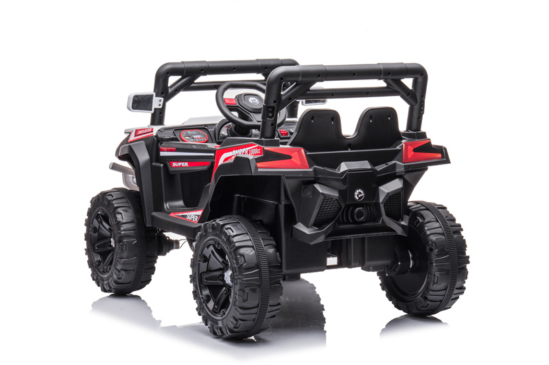 Red Two-Seat Electric Wheel 12V Remote Control Ride-On Car Toy for Girls Children