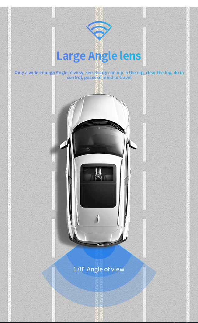 Waterproof Rear View Reverse Parking Camera Little Korean Style Unlit 18.5mm Perforated