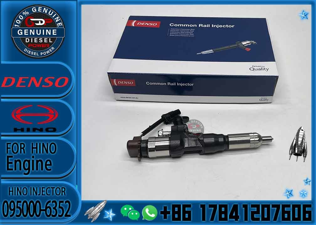 Diesel Fuel Injector Nozzle Common Rail Injector 095000-6353 095000-6352 23670-E0050 for DENSO HINO J05E KOBELCO SK200-8