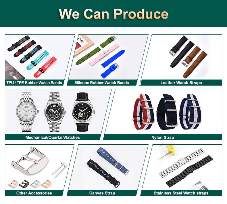 20mm TPU Watch Band With SS 1315S / 1620S Buckle