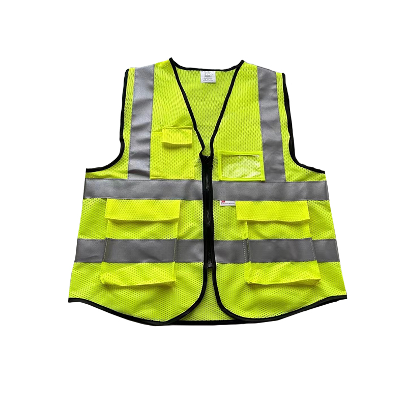 Polyester Mesh Hi Vis Vest 110gram 120gram Work Vest With Pockets
