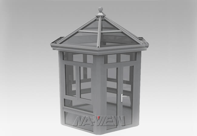 PVDF Coating Metal Roof Patio Gazebo Residential Garden Gazebo With Sides