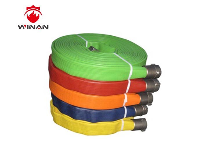 Double Jacket Fire Hose Reel Fire Extinguisher Hose Reels Green Black Blue