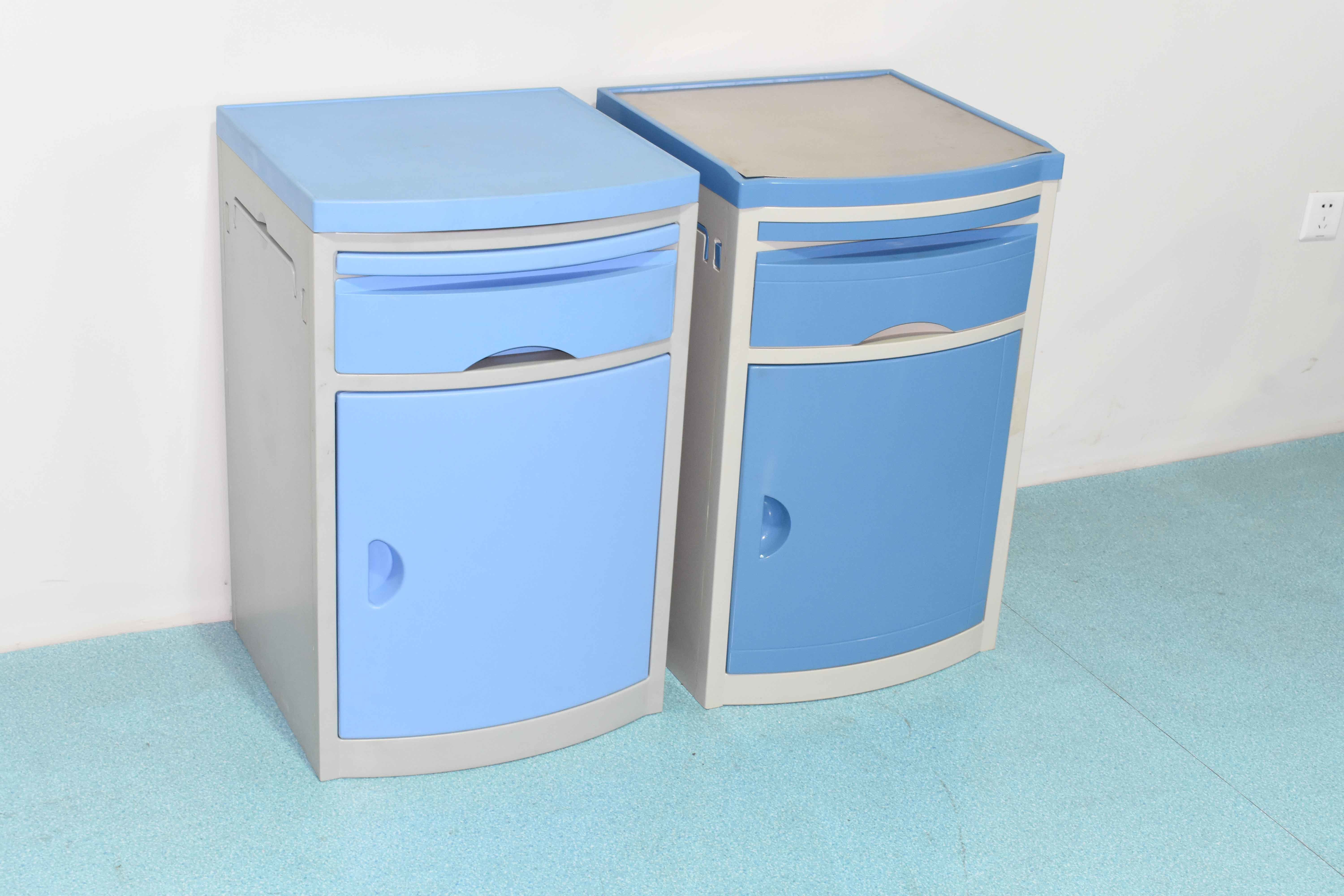45CM 17.7in Hospital Medical Furniture Abs Bedside Cabinet With Drawer To Storage For Ward