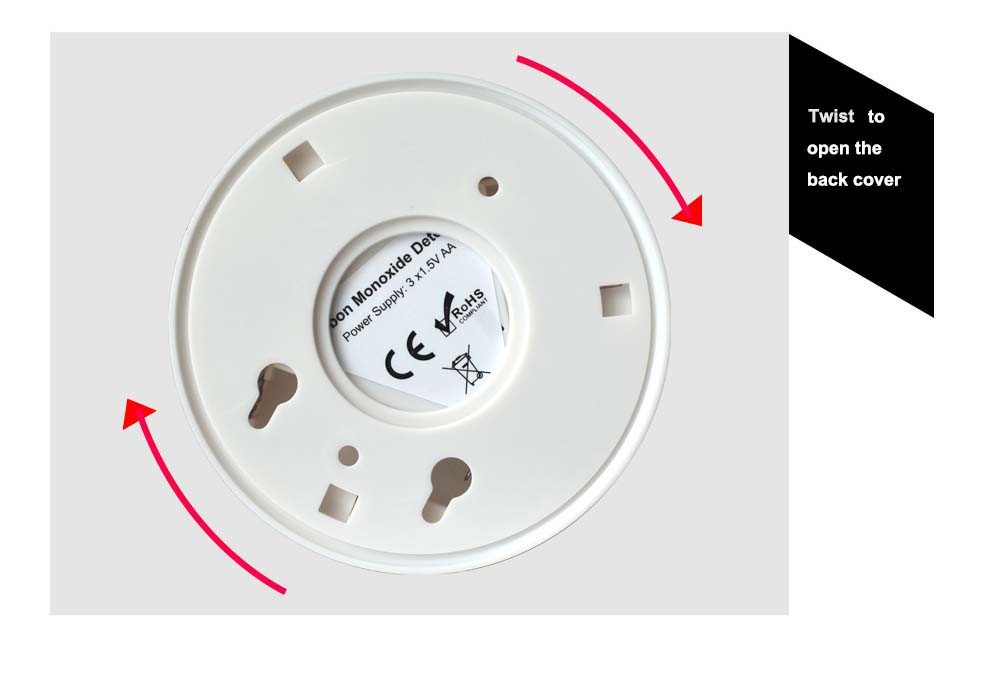 Carbon Monoxide Detector , CO Alarm Detector With Digital Display Alarm